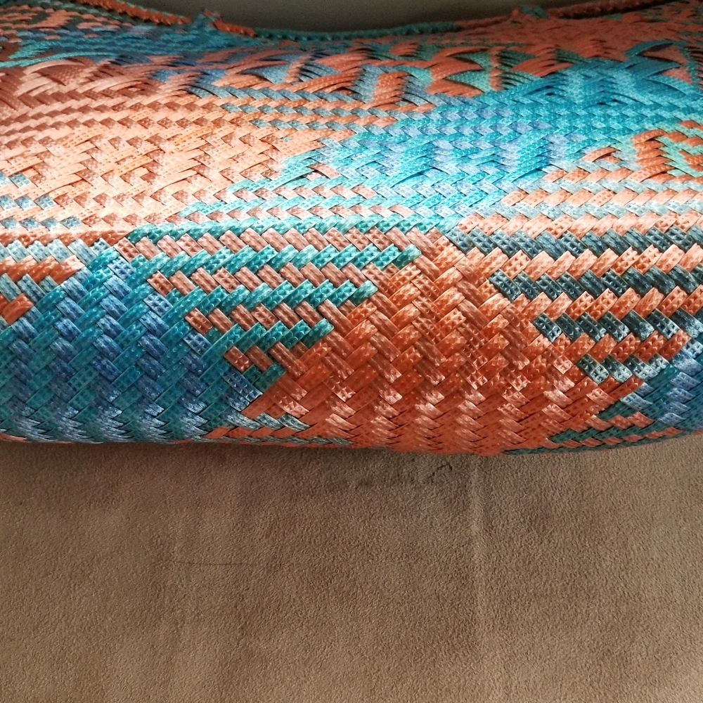 Weave Multicolored Iridescent Tote - Picture 5 of 9